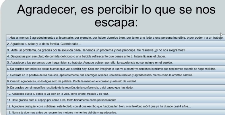 agradecer